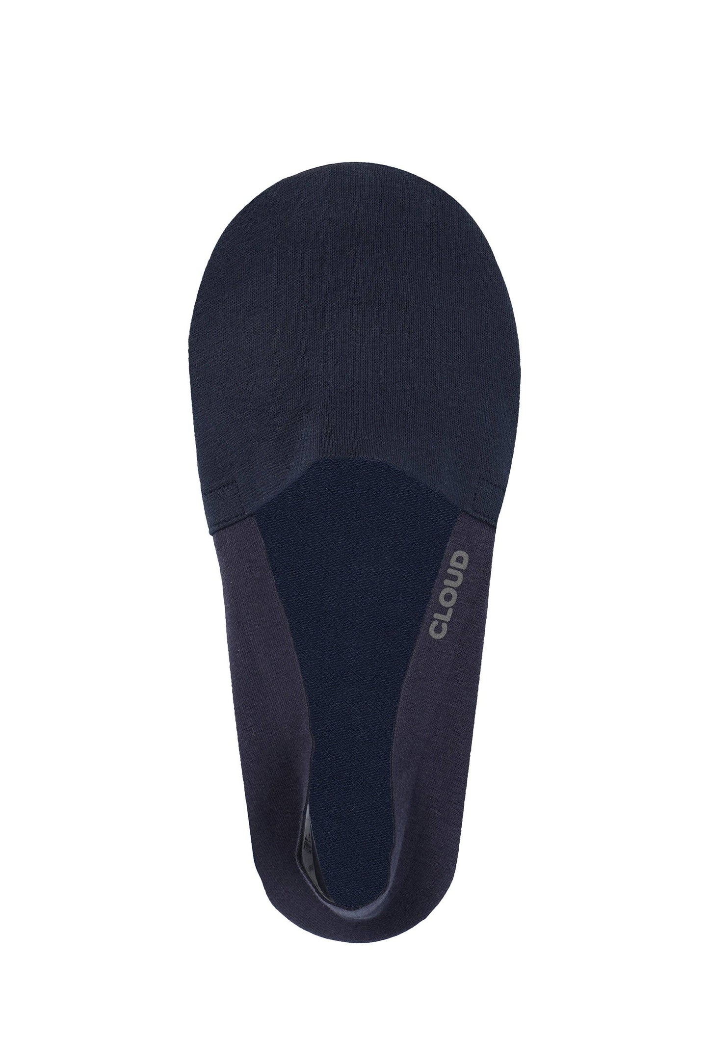 CLOUD Premium Organic Terry No Show Socks: Organic Beige / M