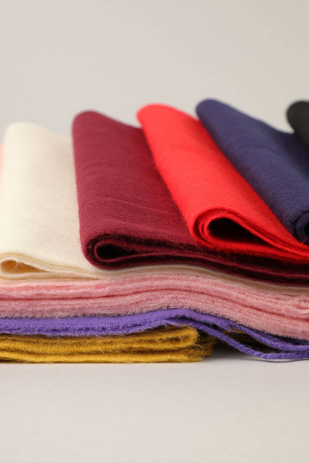 Softer Than Cashmere Solid Muffler Scarf: ZTW4317-RED / One Size