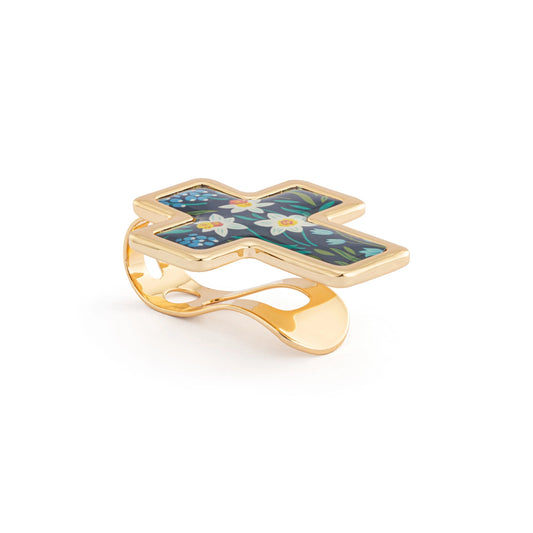 Artful cross Blessed Visor Clip - 39x48mm