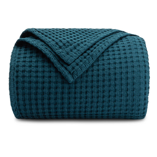 Waffle Blanket for Adults by Comfy Cubs: Queen / Neptune