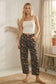 Mineral Washed Floral Denim Barrel Pants: DK DENIM