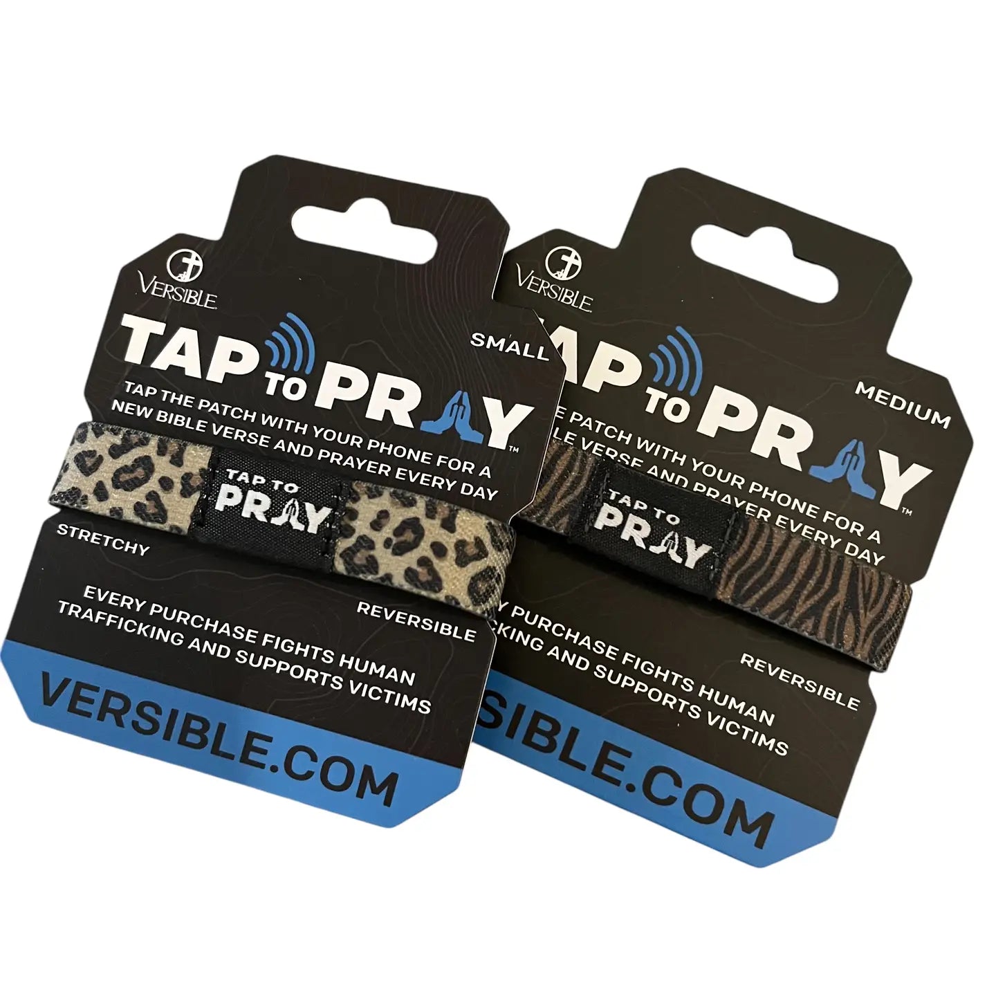 Tap to Pray stretch bracelets