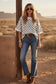 Oversized Polka Dot Sweater Top: WHITE/BLACK