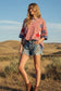 STRIPED AMERICANA OVERSIZED TOP : RED/BLUE/WHITE