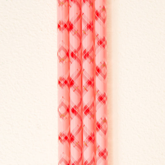 40 oz Tumbler Straw Set-Festive Plaid