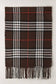 Giant Check Cashmere Feel Muffler Scarf: 07-2/LT.BROWN / One Size