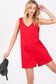 TEXTURED KNIT OVERALL ROMPER: Oatmeal