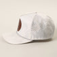 EVEN JESUS HAD A FISH STORY Leather Patch Rope Trucker Hat: WHITE