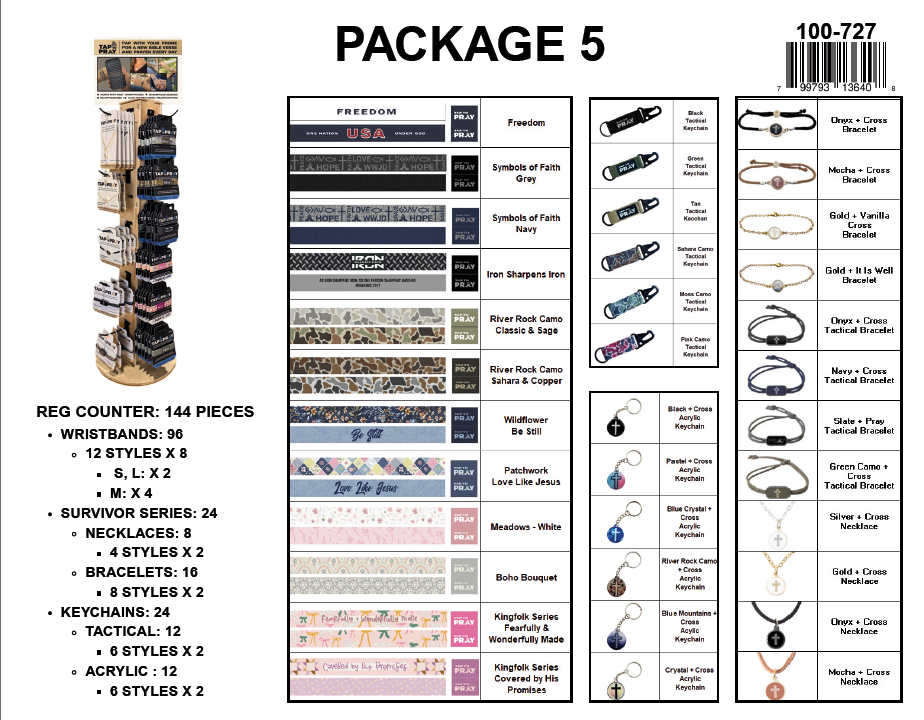 Tap To Pray® Pre-Pack + Free Display - Package 5