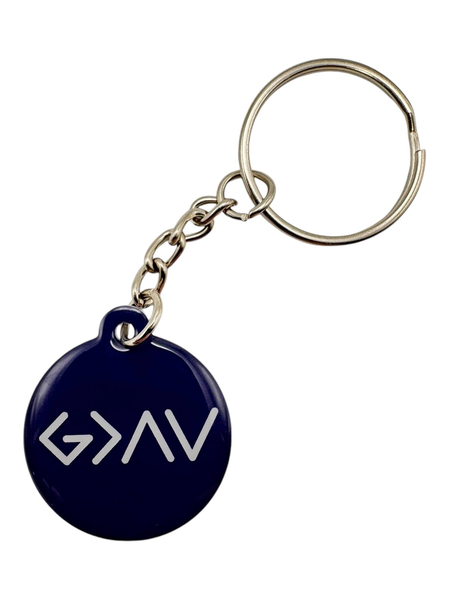 Tap To Pray - Prayer Tag Keychains: Blue Mountains + Cross