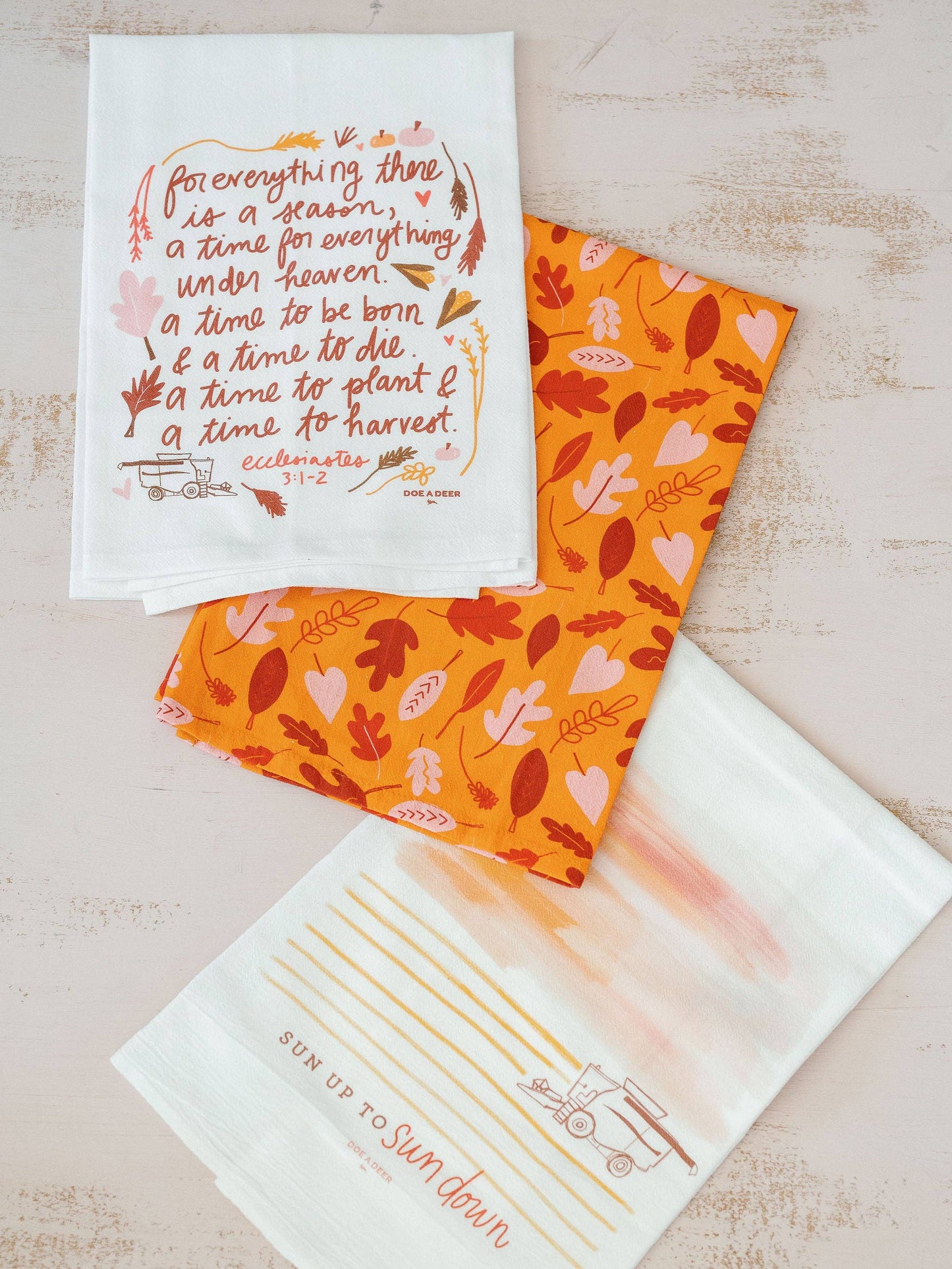 For Everything There is a Season Fall + Autumn Tea Towel