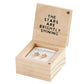 Treasure Box Earrings - O Holy Night: Wipe Clean with Dry Cloth / Pinewood, Glass, Zinc Alloy, Paper