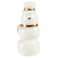 Ceramic Figurine Pine Wood Box - Snowman