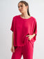Mono B Laguna Boatneck Set - Plum Pink