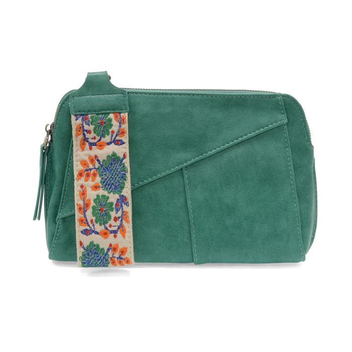 Joy Susan New Jungle Green Gigi Crossbody with Woven Wrist Strap