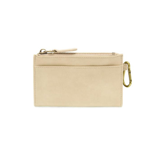 Joy Susan Linen Bobbie Bifold Wallet with Carabiner