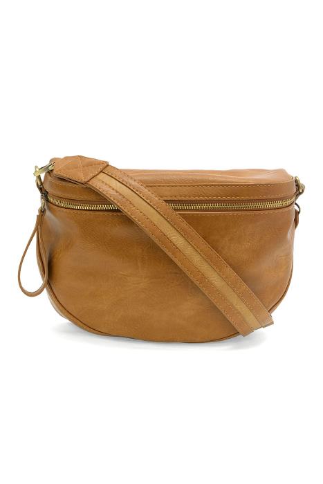 Joy Susan Chestnut Laura Contrast Strap Sling/ Belt Bag