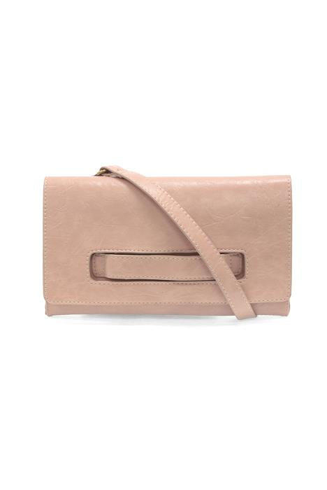 Joy Susan Caterina Handle Clutch. Pale Pink