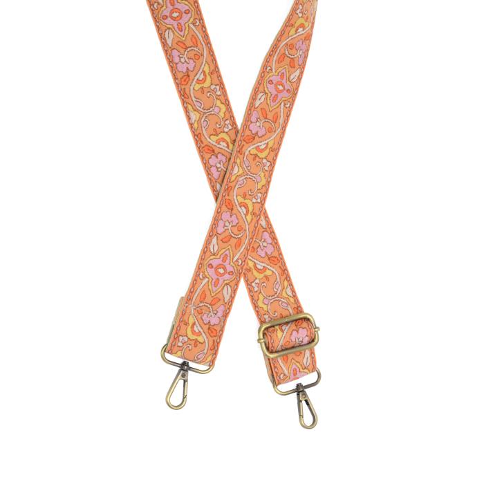 Joy Susan 2 inch Pinkfringe Guitar Strap