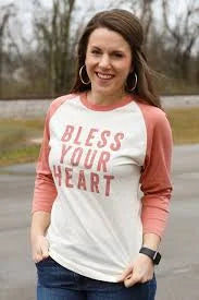 Bless Your Heart Jersey Tee