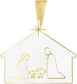 Mary Square Nativity Ornaments