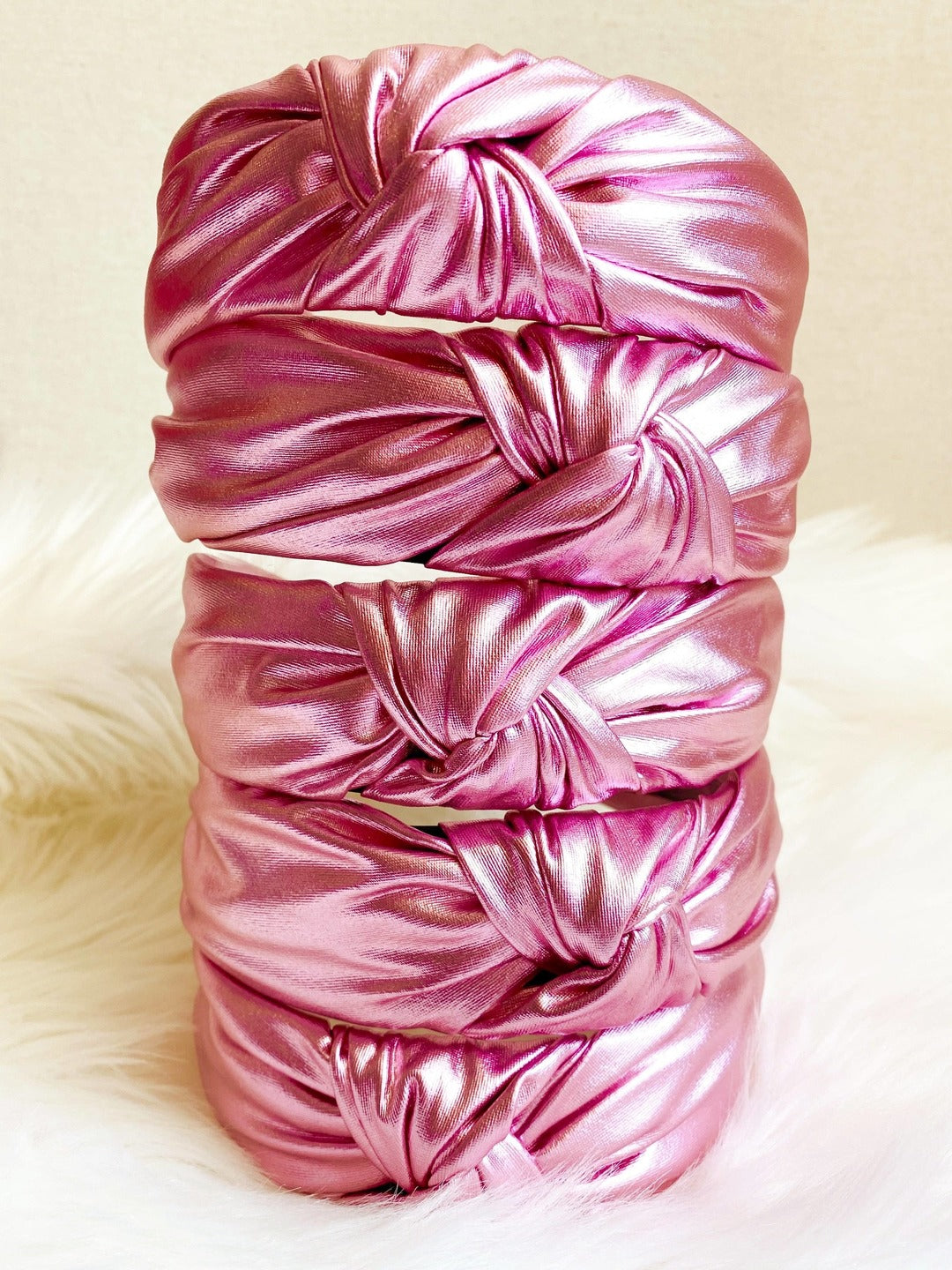 Sandy + Rizzo - Pink metallic headband