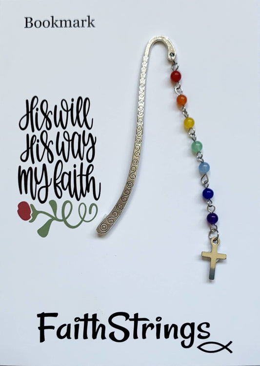 Faithstrings - Miniature Bookmark with Cross Christian Gift Bible Reading