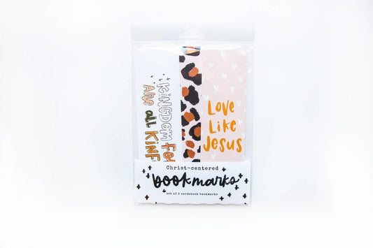 Kingfolk Co - Faith-based Set of Three Bookmarks (Love Like Jesus set)