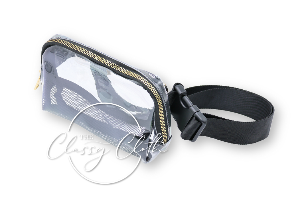 The Classy Cloth WS - Stadium Clear Belt Bag - Black ETA JUN 27