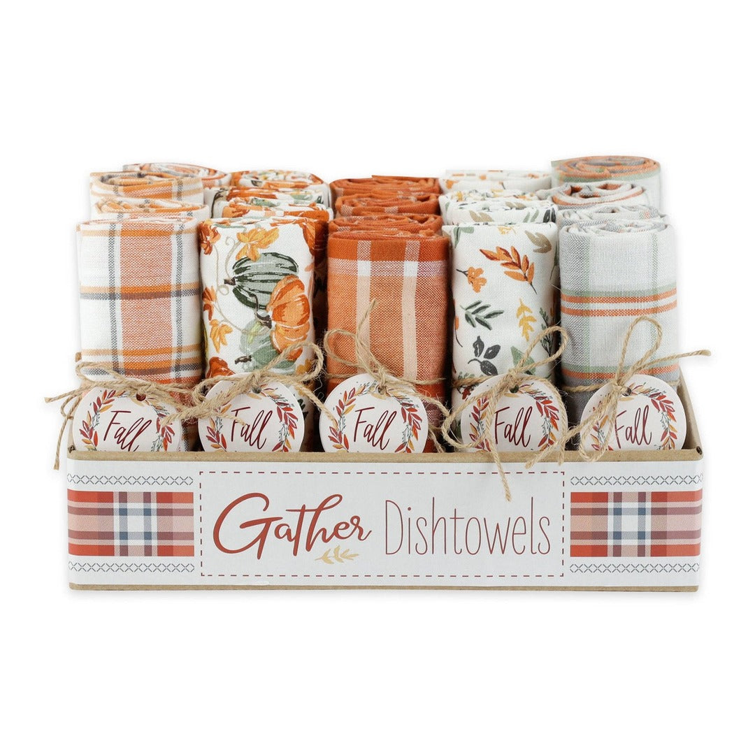 Design Imports - Autumn Afternoon Assorted Dishtowels- Pdq