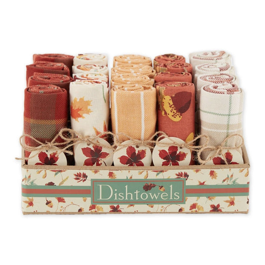 Design Imports - Fall Foliage Assorted Dishtowels- Pdq