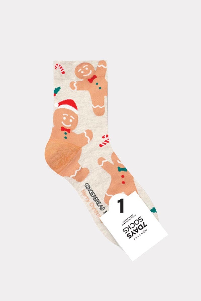 Gingerbread man socks