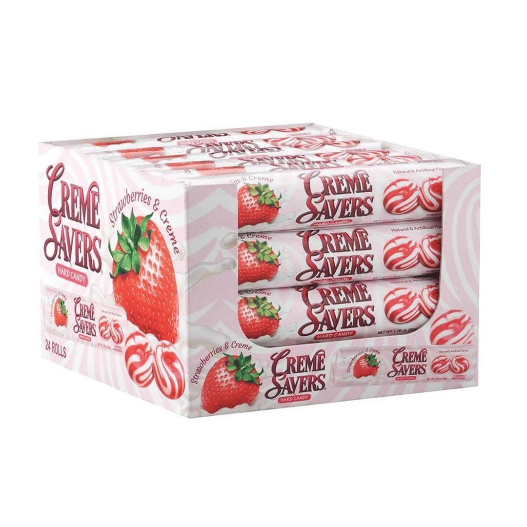 Grandpa Joe's Candy Shop - Creme Saver Strawberries & Cream Candy 1.76oz