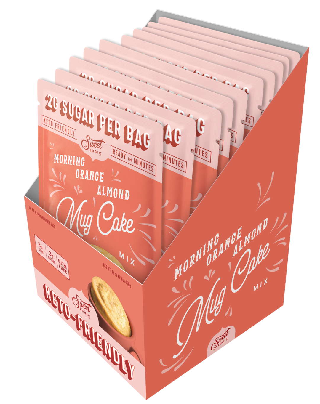 Sweet Logic - Orange Almond Mug Cake (10-Pack) - Retail Box