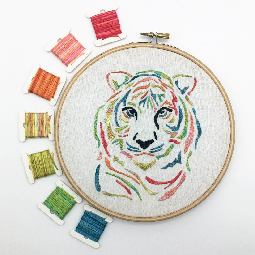 Cinnamon Stitching - Tiger Embroidery Kit