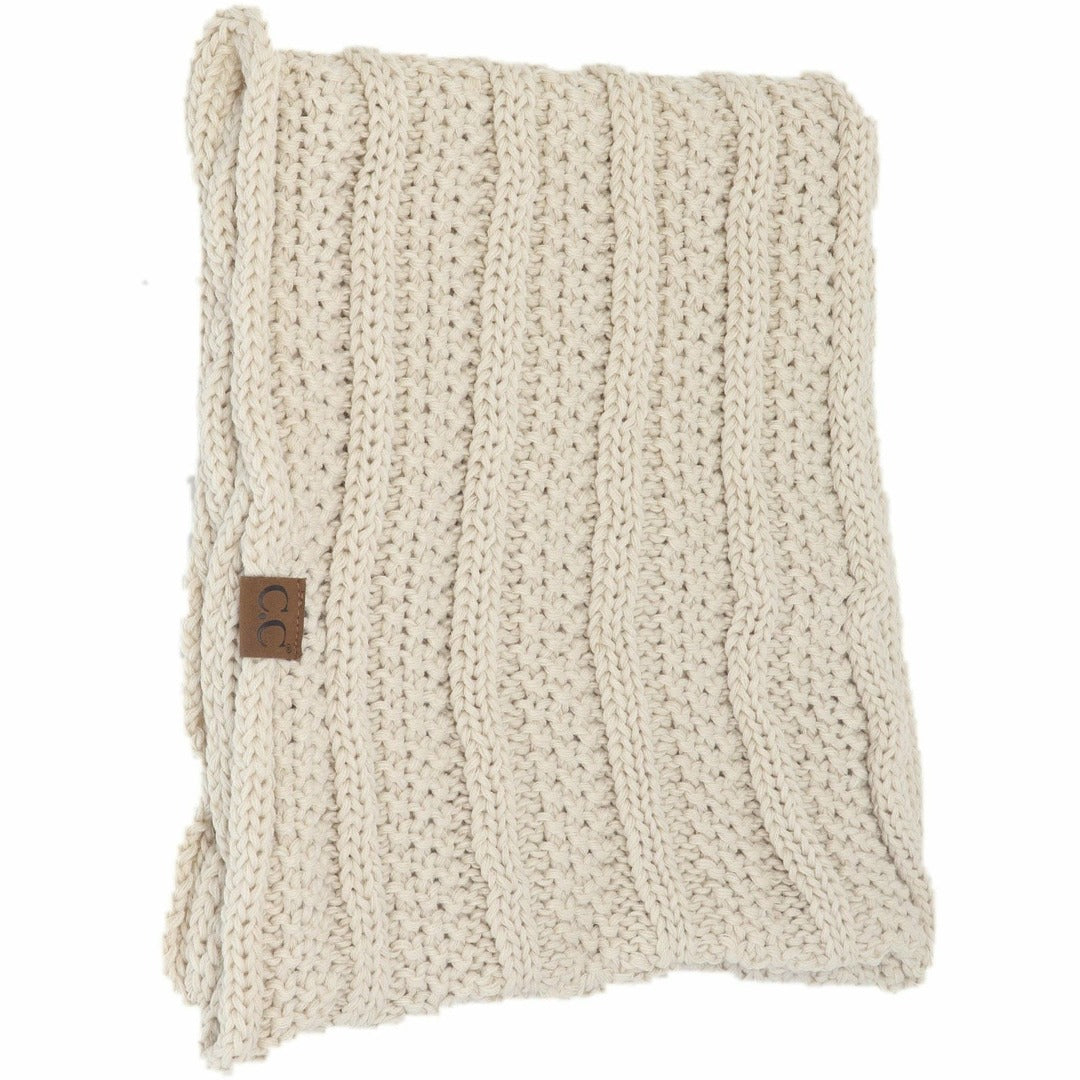 C.C Beanie - Ribbed Solid Infinity Scarf INF821