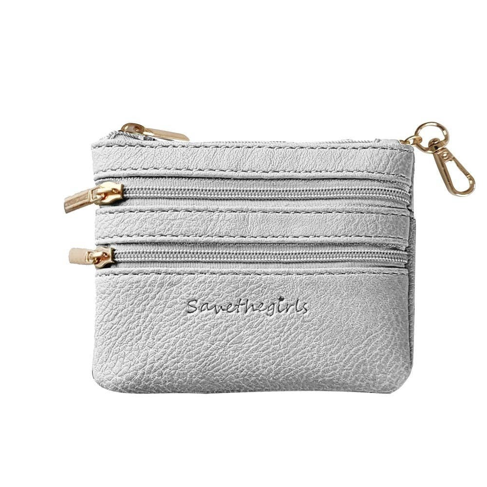 Save The Girls - Vegan Leather Zippered Pouch