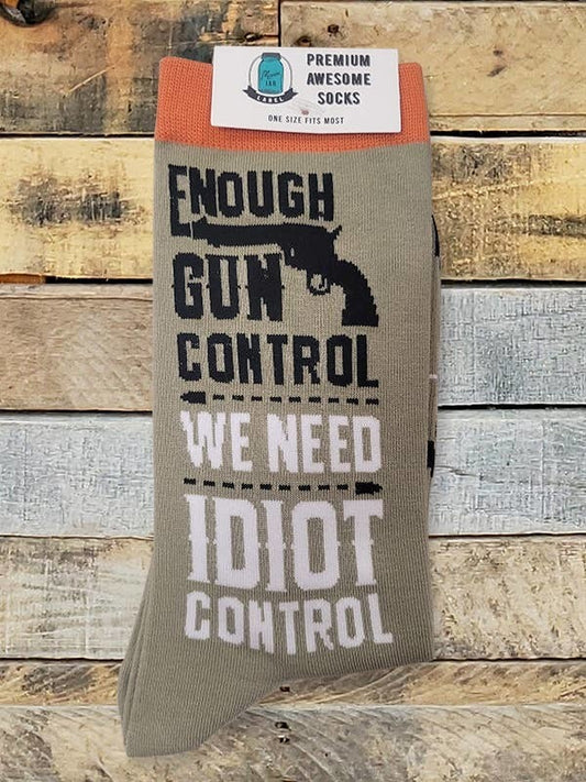 Mason Jar Label - !Socks Gun Control
