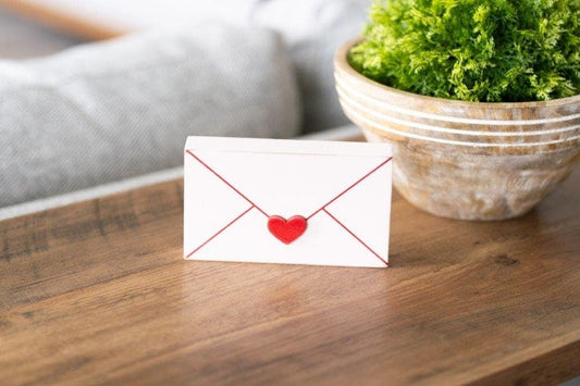 chunky wood shape (LETTER) Valentine